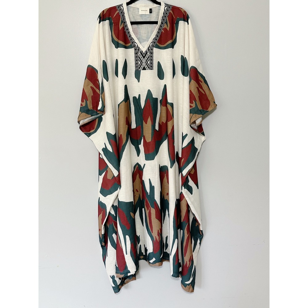 Bonne Journee Oversized Cotton Kaftan Size Small